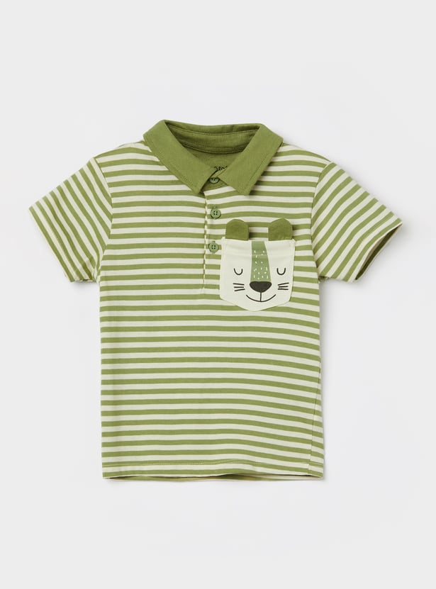 FS MINI KLUB Boys Striped Polo T-shirt