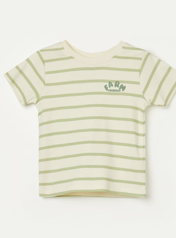 FS MINI KLUB Boys Assorted T-shirt - Pack of 2