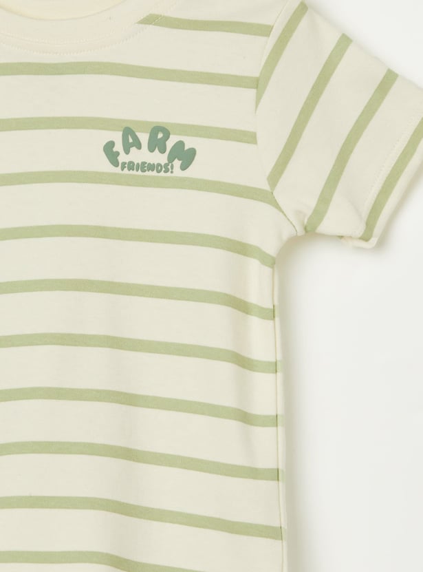 FS MINI KLUB Boys Assorted T-shirt - Pack of 2
