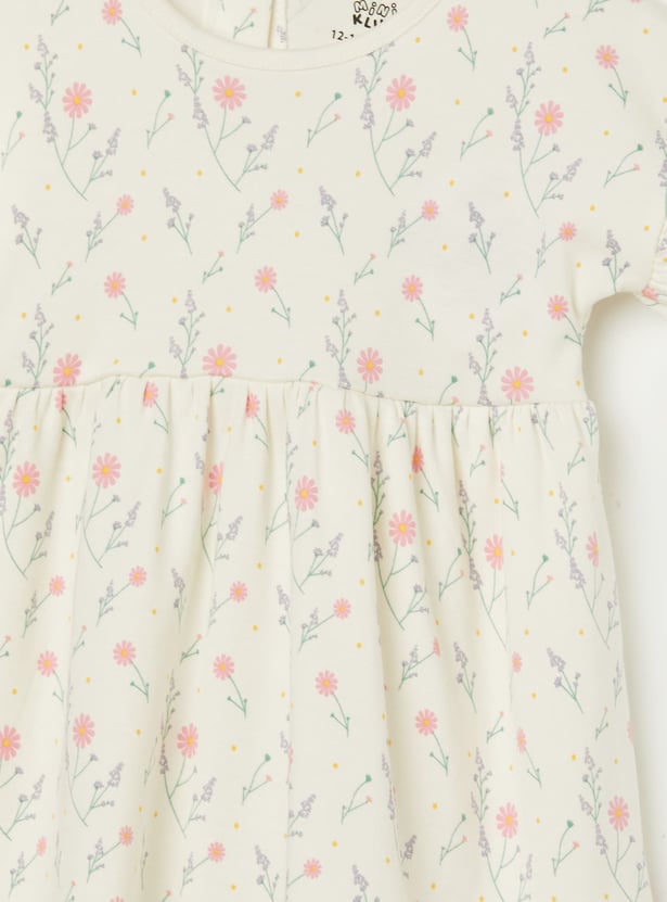 FS MINI KLUB Girls Printed A-line Dress - Pack of 2