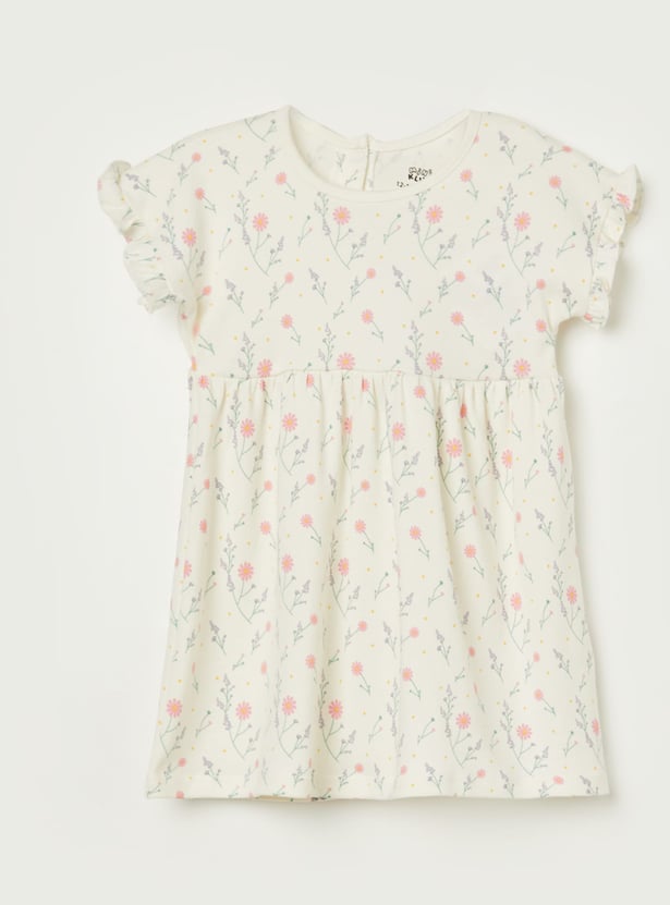 FS MINI KLUB Girls Printed A-line Dress - Pack of 2