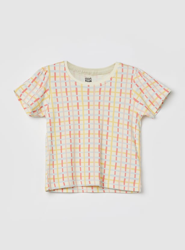 FS MINI KLUB Girls Graphic Print T-shirt - Pack of 2