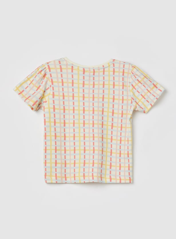 FS MINI KLUB Girls Graphic Print T-shirt - Pack of 2