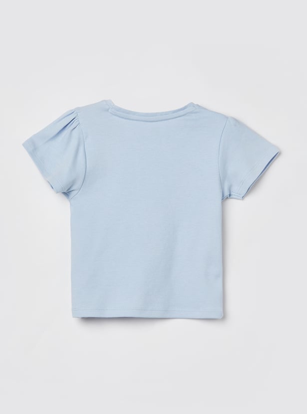 FS MINI KLUB Girls Graphic Print T-shirt - Pack of 2