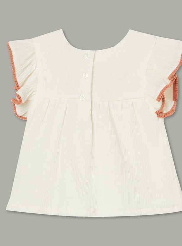 FS MINI KLUB Girls Embroidered Top