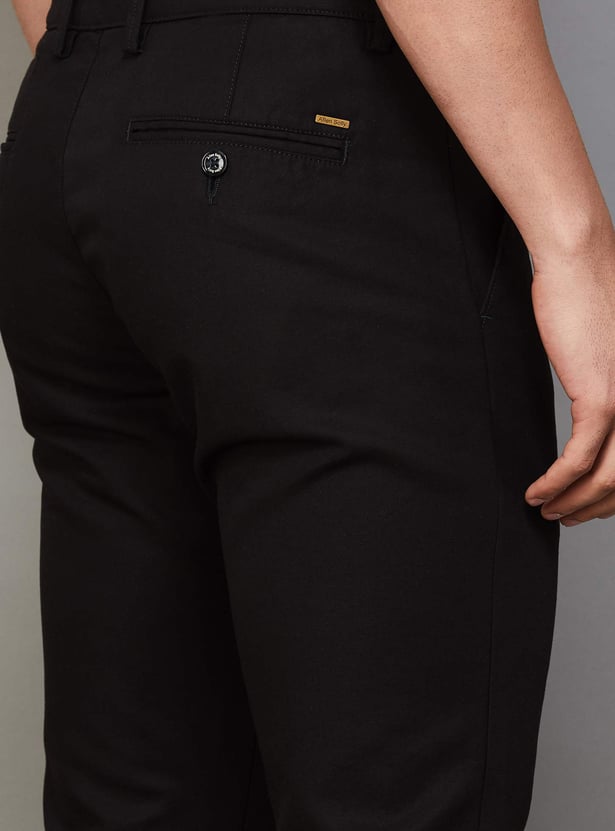 ALLEN SOLLY Solid Slim Fit Trousers