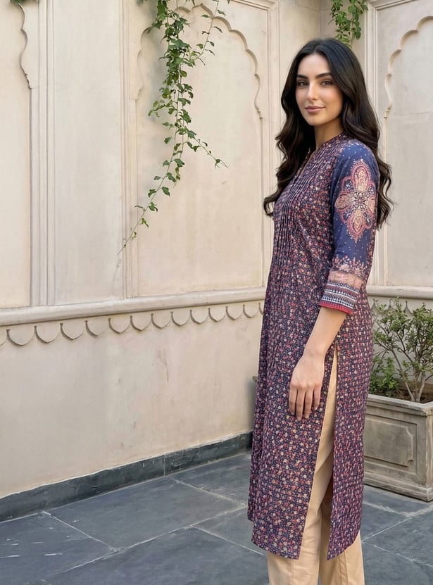 AURELIA Ethnic Motif Straight Kurta