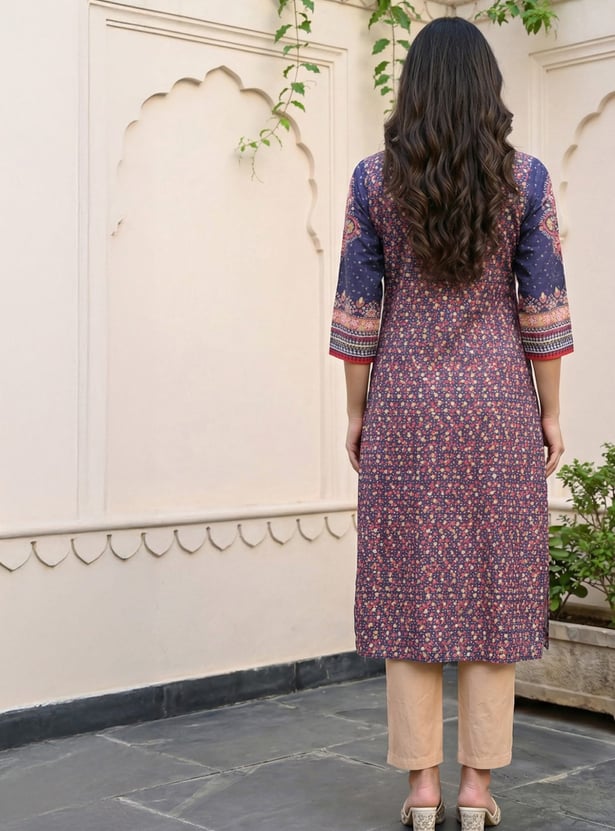 AURELIA Ethnic Motif Straight Kurta