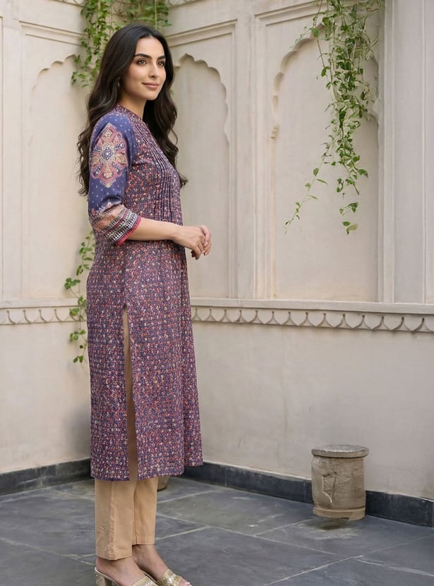 AURELIA Ethnic Motif Straight Kurta