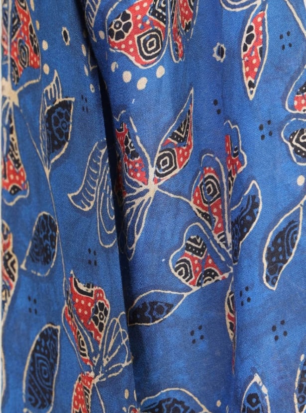AURELIA Floral Print Straight Kurta