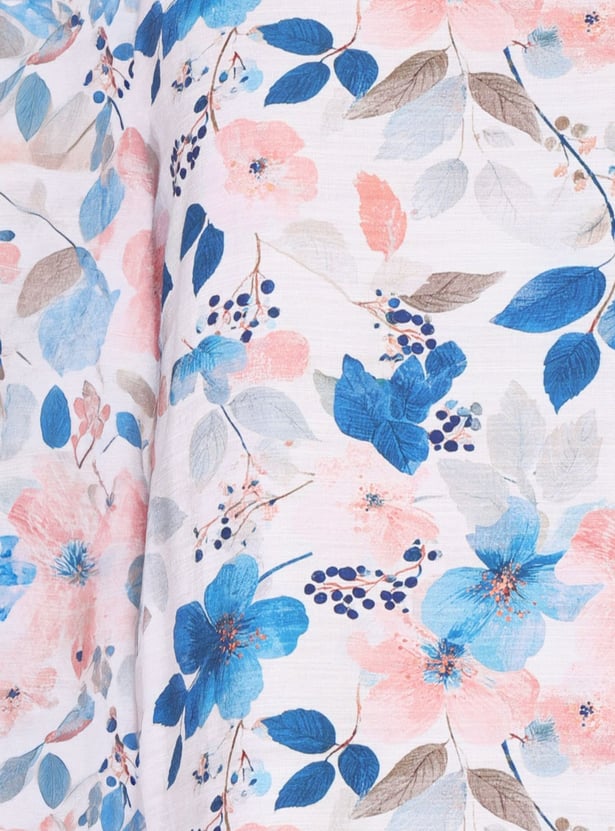 AURELIA Floral Print Straight Kurta