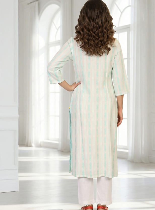 AURELIA Ethnic Motif Straight Kurta