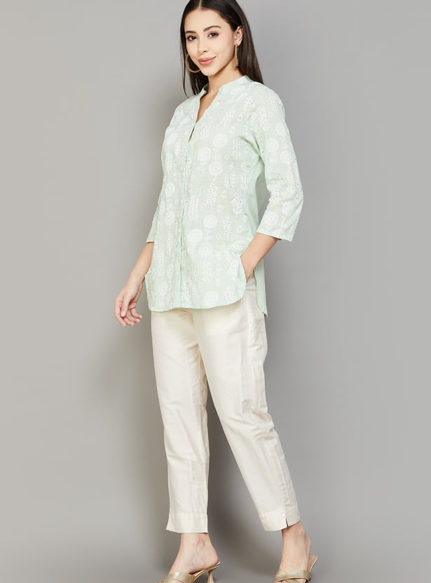 AURELIA Solid Straight Pants