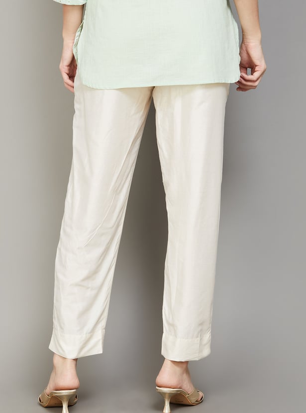 AURELIA Solid Straight Pants