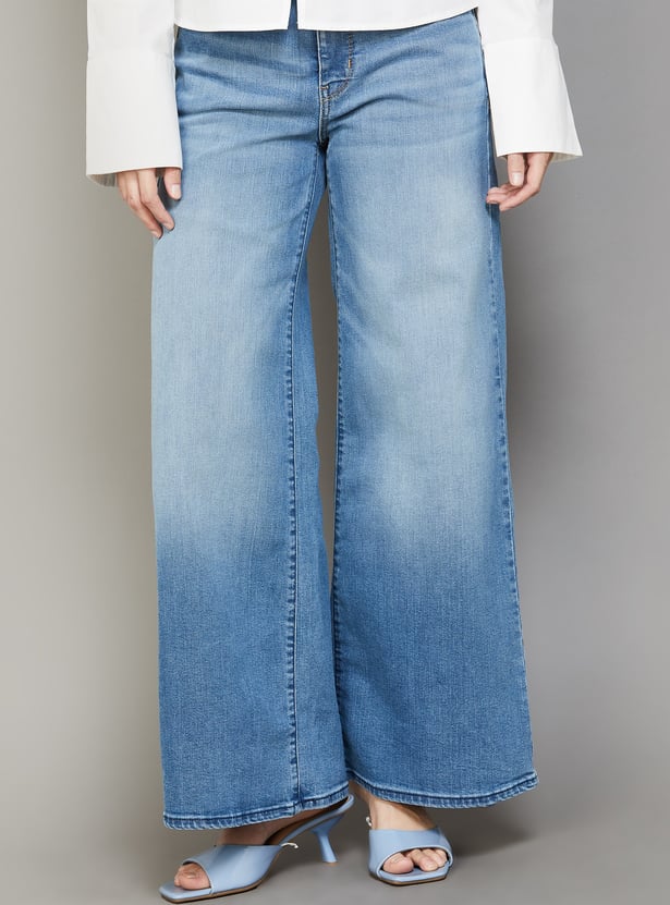 LEVI'S Stonewashed 318 Wide Leg Jeans