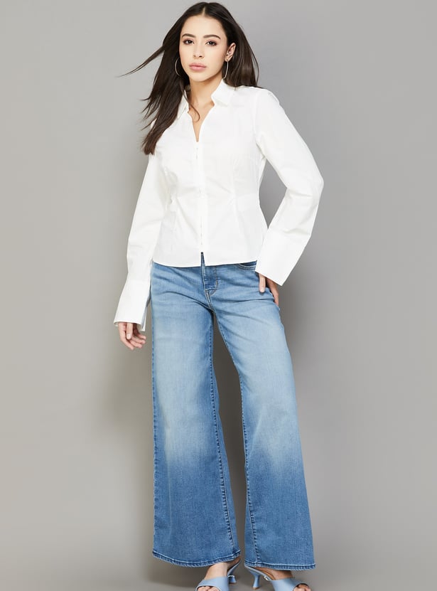 LEVI'S Stonewashed 318 Wide Leg Jeans