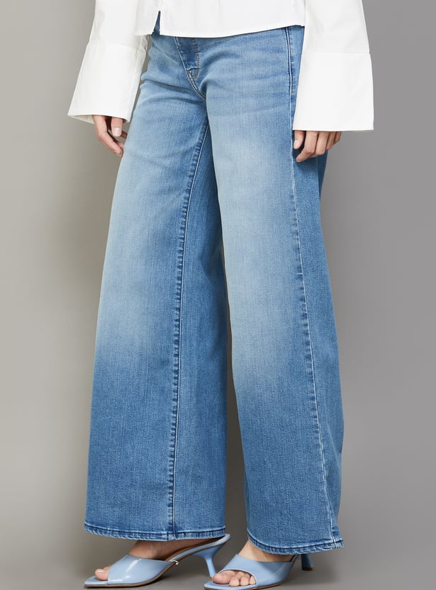 LEVI'S Stonewashed 318 Wide Leg Jeans
