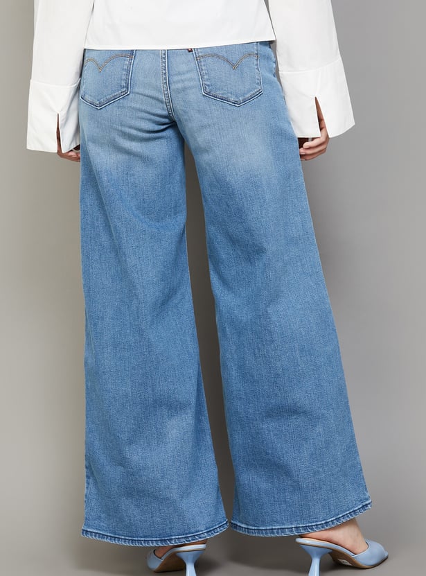 LEVI'S Stonewashed 318 Wide Leg Jeans