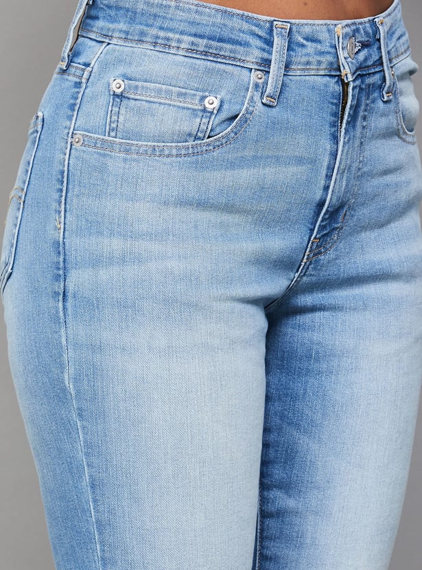 LEVI'S 725 Washed High Rise Bootcut Jeans
