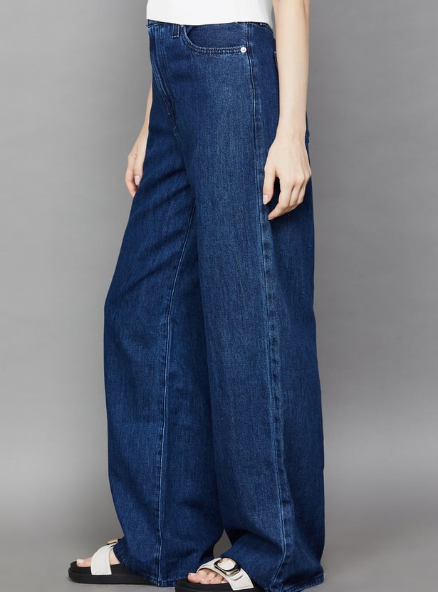 LEVI'S Dark Wash Wide Leg Jeans