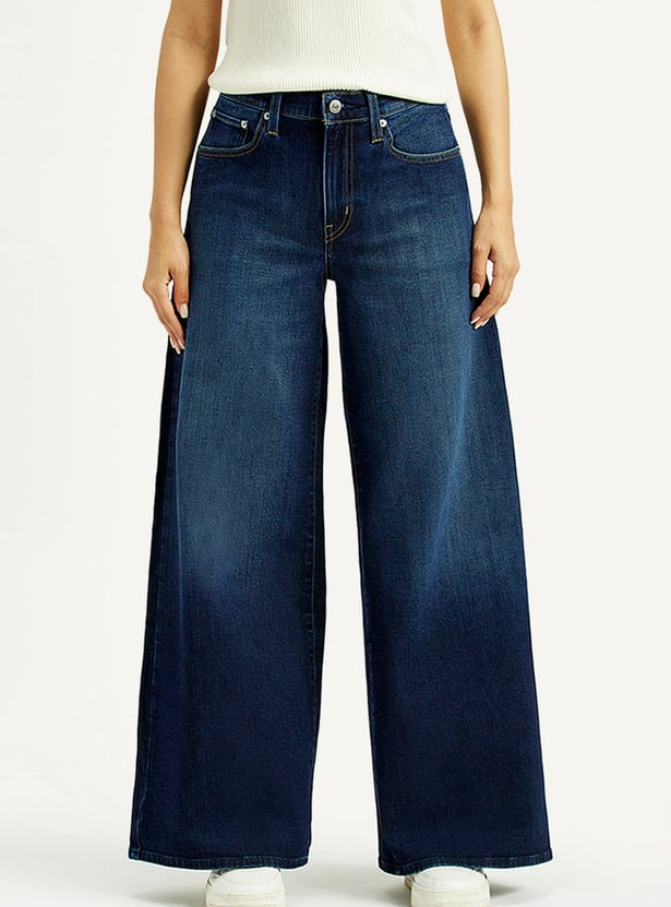 LEVI'S Stonewashed Flared Jeans
