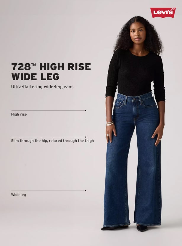 LEVI'S Stonewashed Flared Jeans