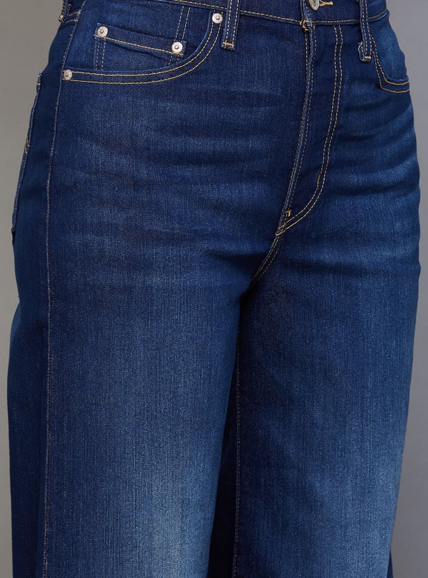 LEVI'S Washed High Wide Leg Jeans