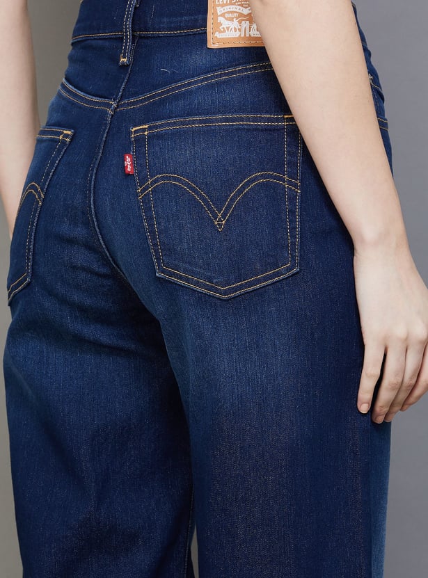 LEVI'S Washed High Wide Leg Jeans