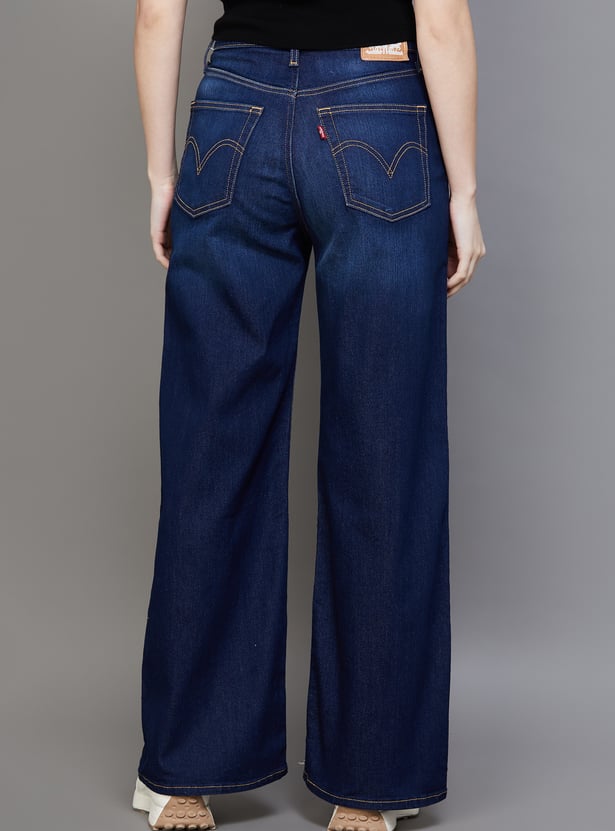LEVI'S Washed High Wide Leg Jeans