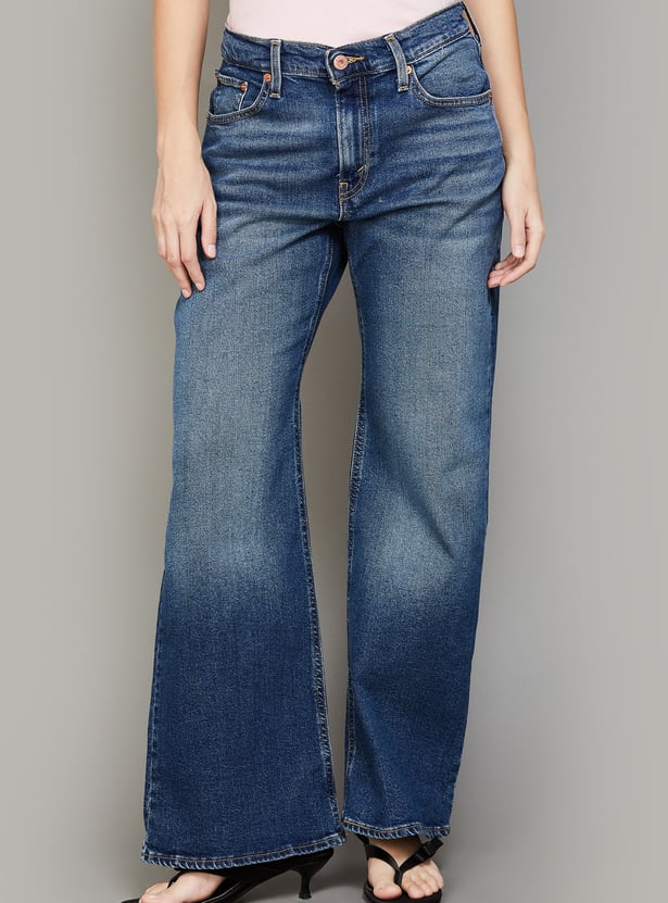 LEVI'S Solid Mid-Rise Relaxed Fit Jeans