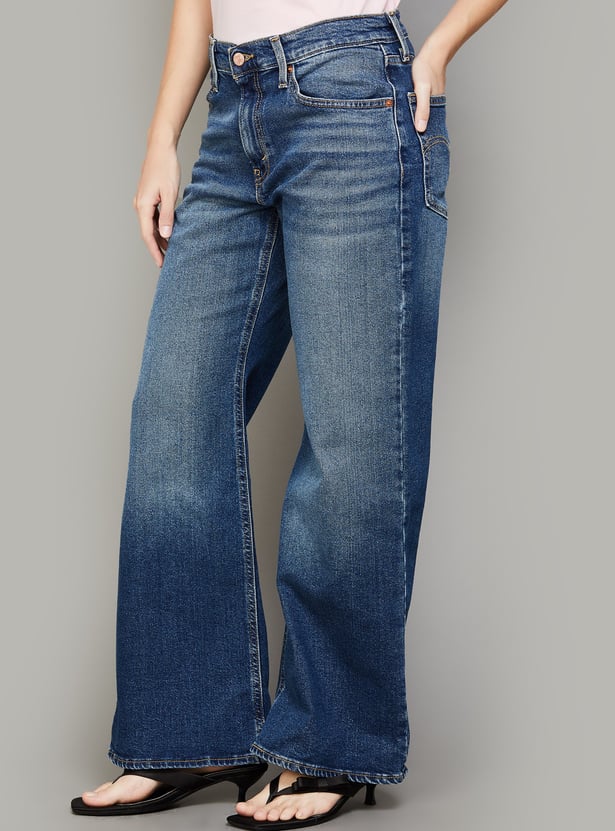 LEVI'S Solid Mid-Rise Relaxed Fit Jeans