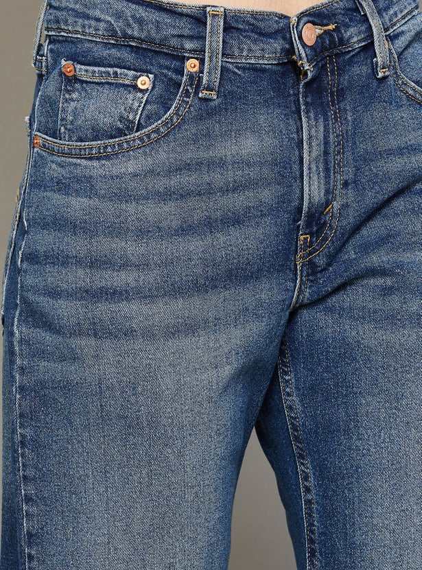 LEVI'S Solid Mid-Rise Relaxed Fit Jeans