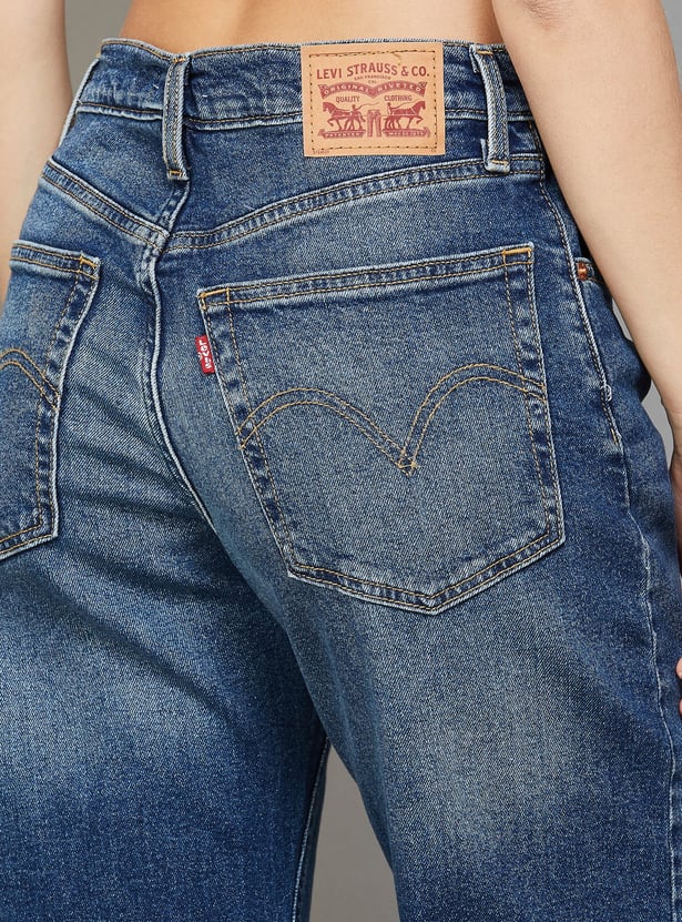 LEVI'S Solid Mid-Rise Relaxed Fit Jeans