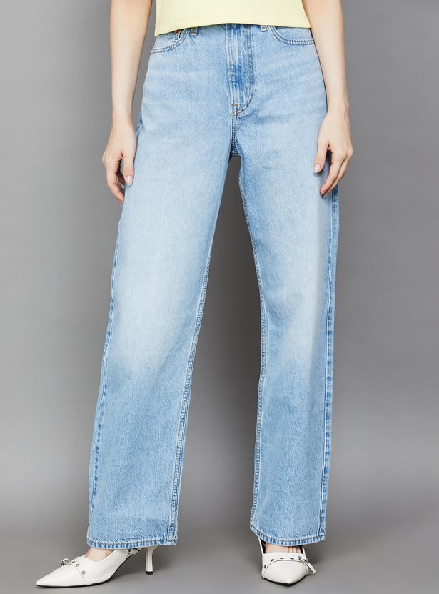 LEVI'S Washed Straight Fit Jeans