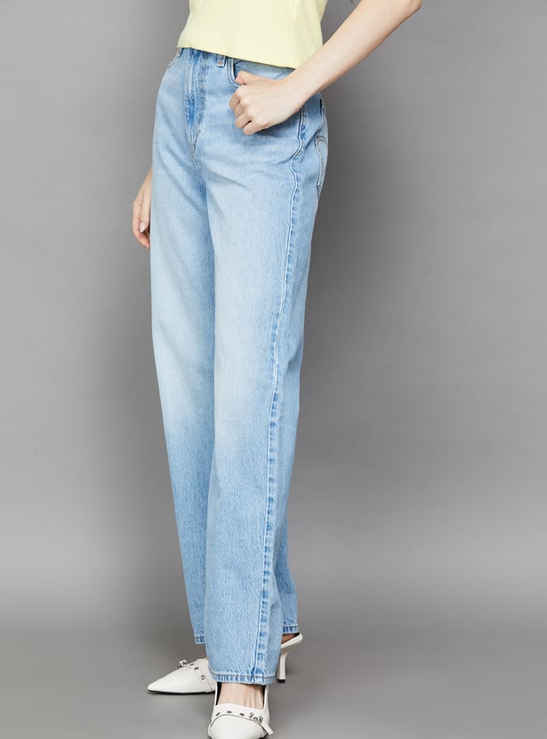 LEVI'S Washed Straight Fit Jeans