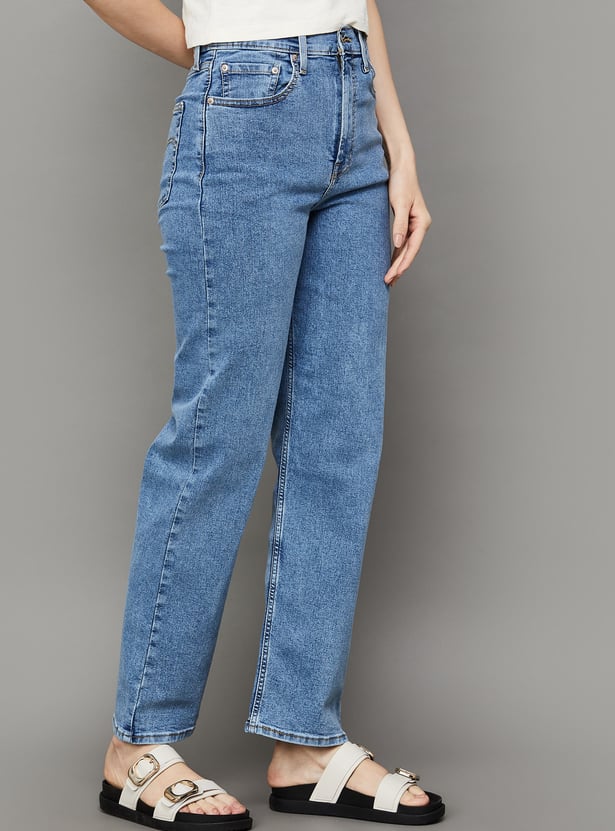 LEVI'S Washed Straight Fit Jeans