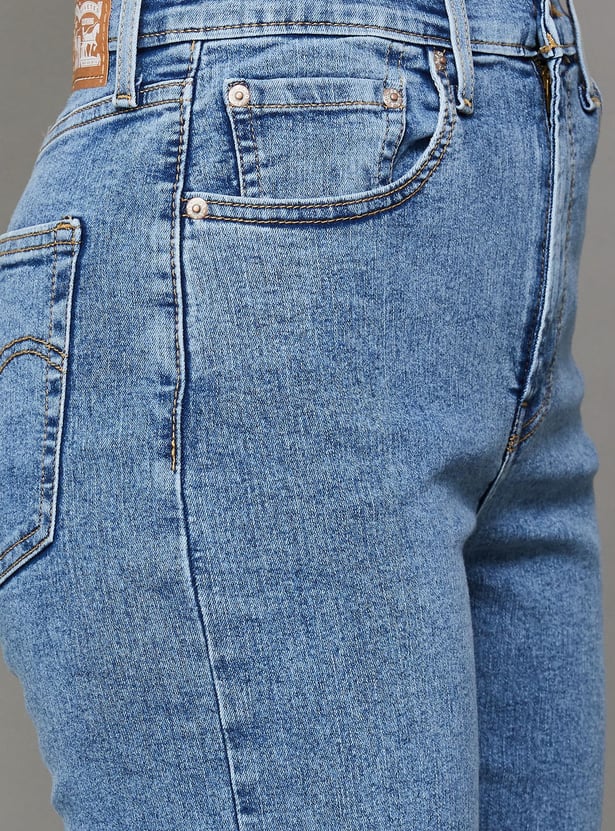 LEVI'S Washed Straight Fit Jeans