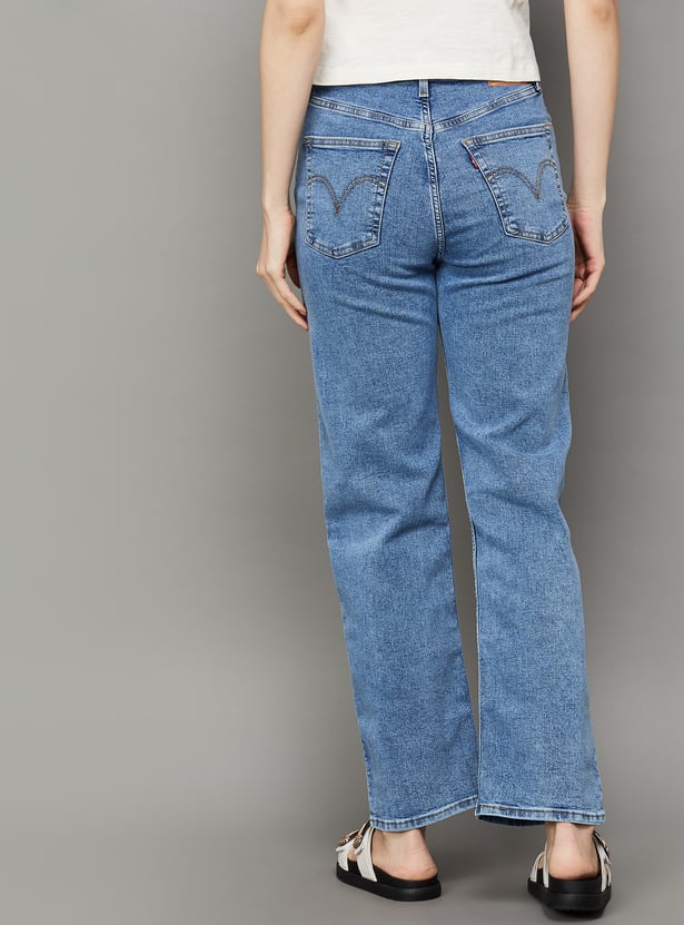 LEVI'S Washed Straight Fit Jeans
