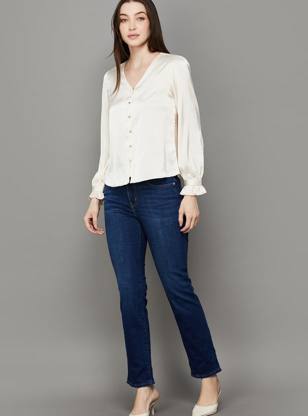 LEVI'S Solid Straight Fit Jeans