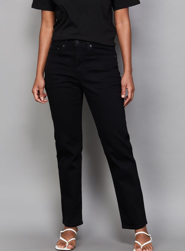 LEVI'S Darkwashed 724 Straight Fit Jeans