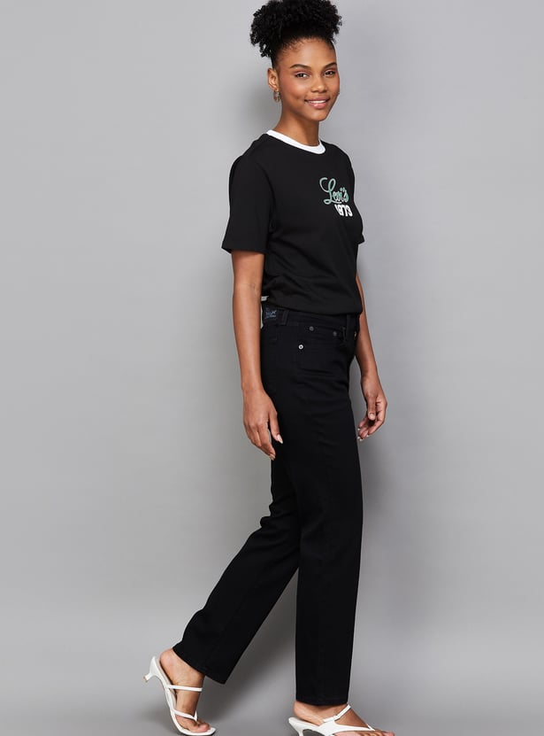 LEVI'S Darkwashed 724 Straight Fit Jeans