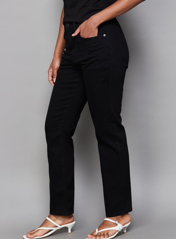 LEVI'S Darkwashed 724 Straight Fit Jeans