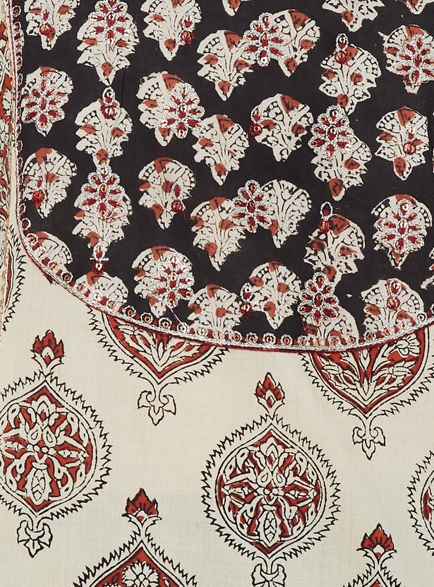 MELANGE Ethnic Motif Printed Straight Kurta