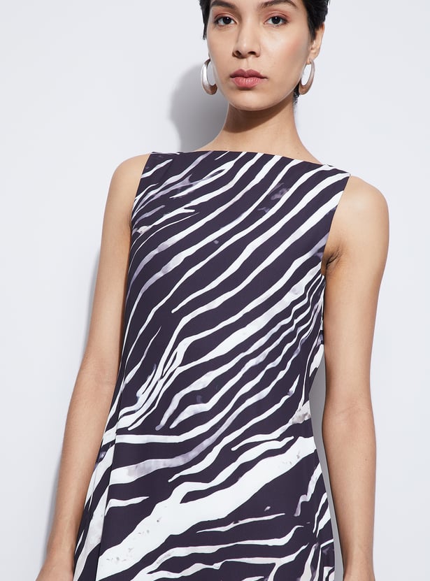 CODE Printed Midi Dress