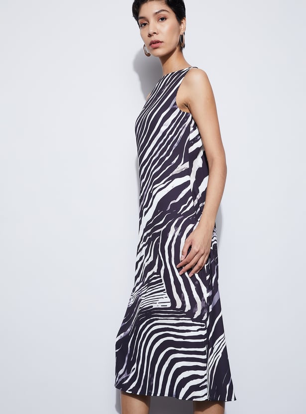 CODE Printed Midi Dress