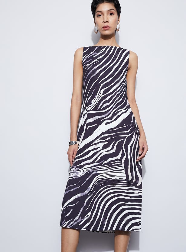 CODE Printed Midi Dress