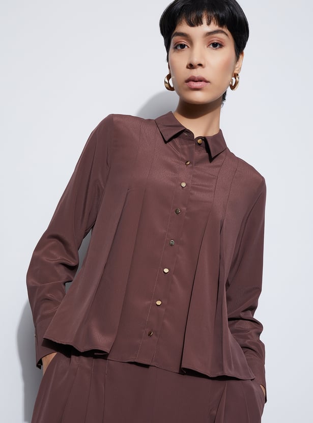 CODE Pleated Shirt