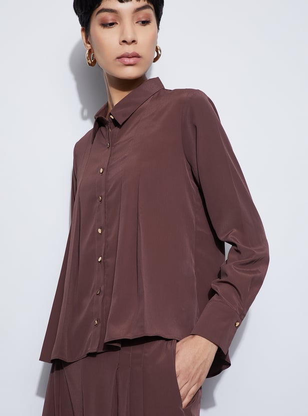 CODE Pleated Shirt