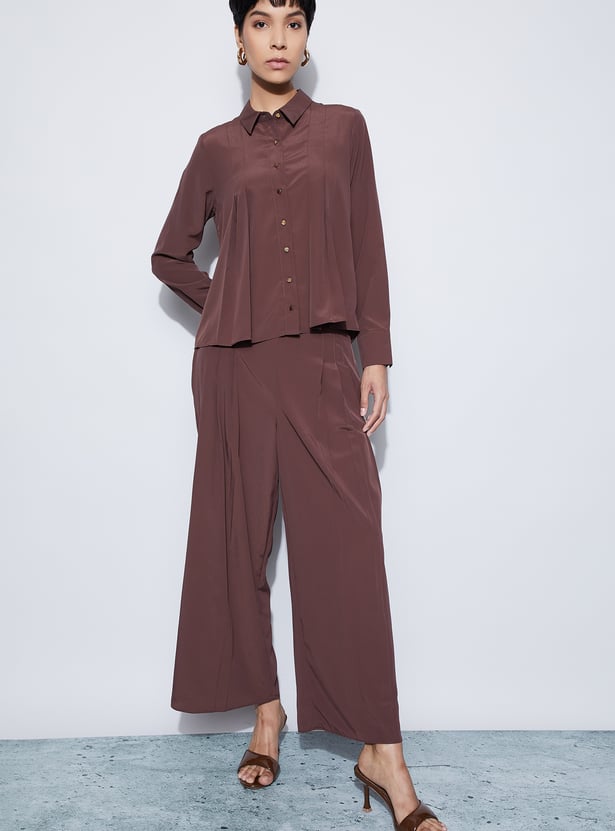 CODE Pleated Shirt