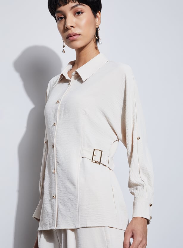 CODE Buckle Detail Shirt